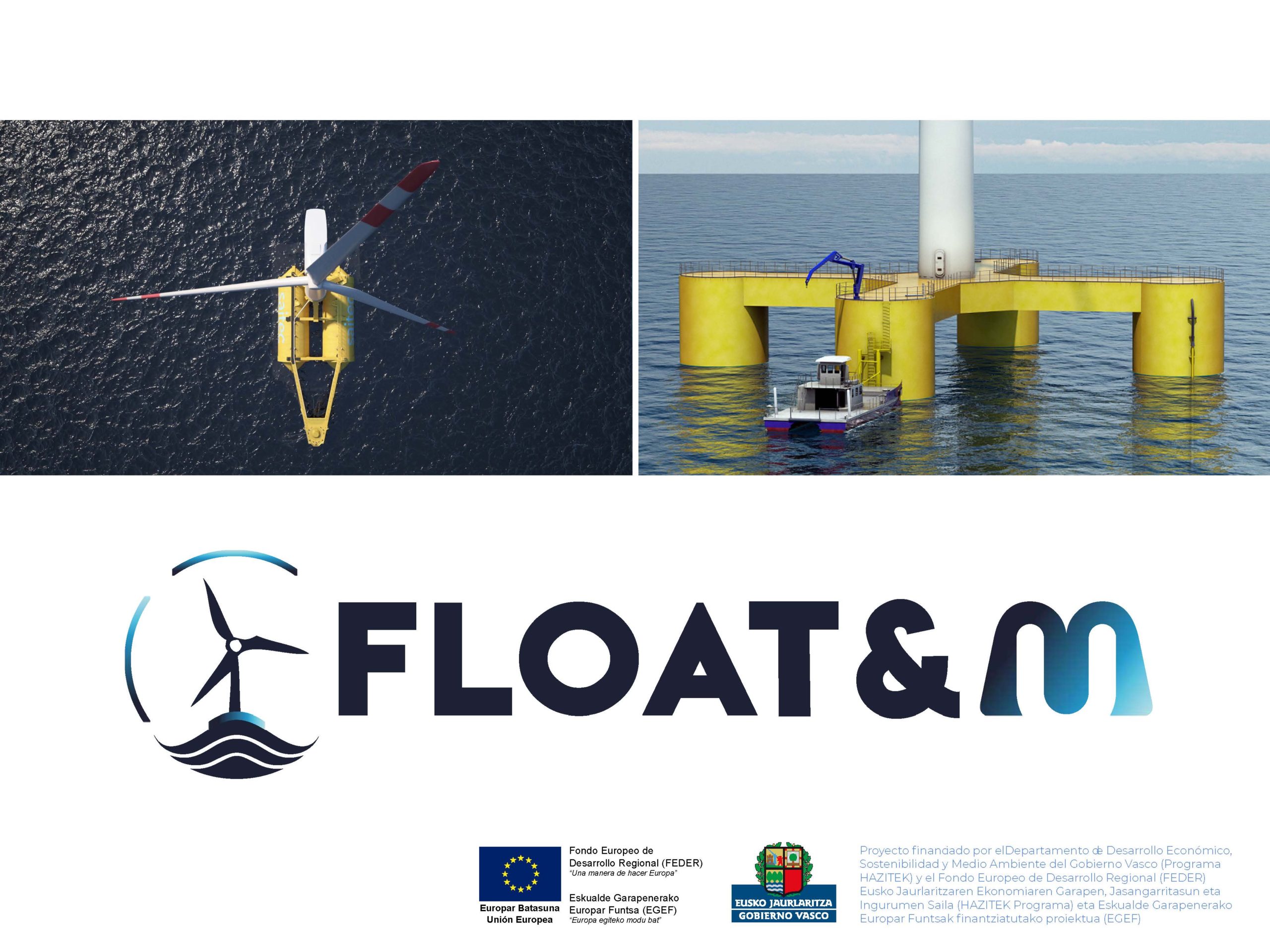 El proyecto FLOAT&M optimizará las actividades de operación y mantenimiento en la eólica flotante