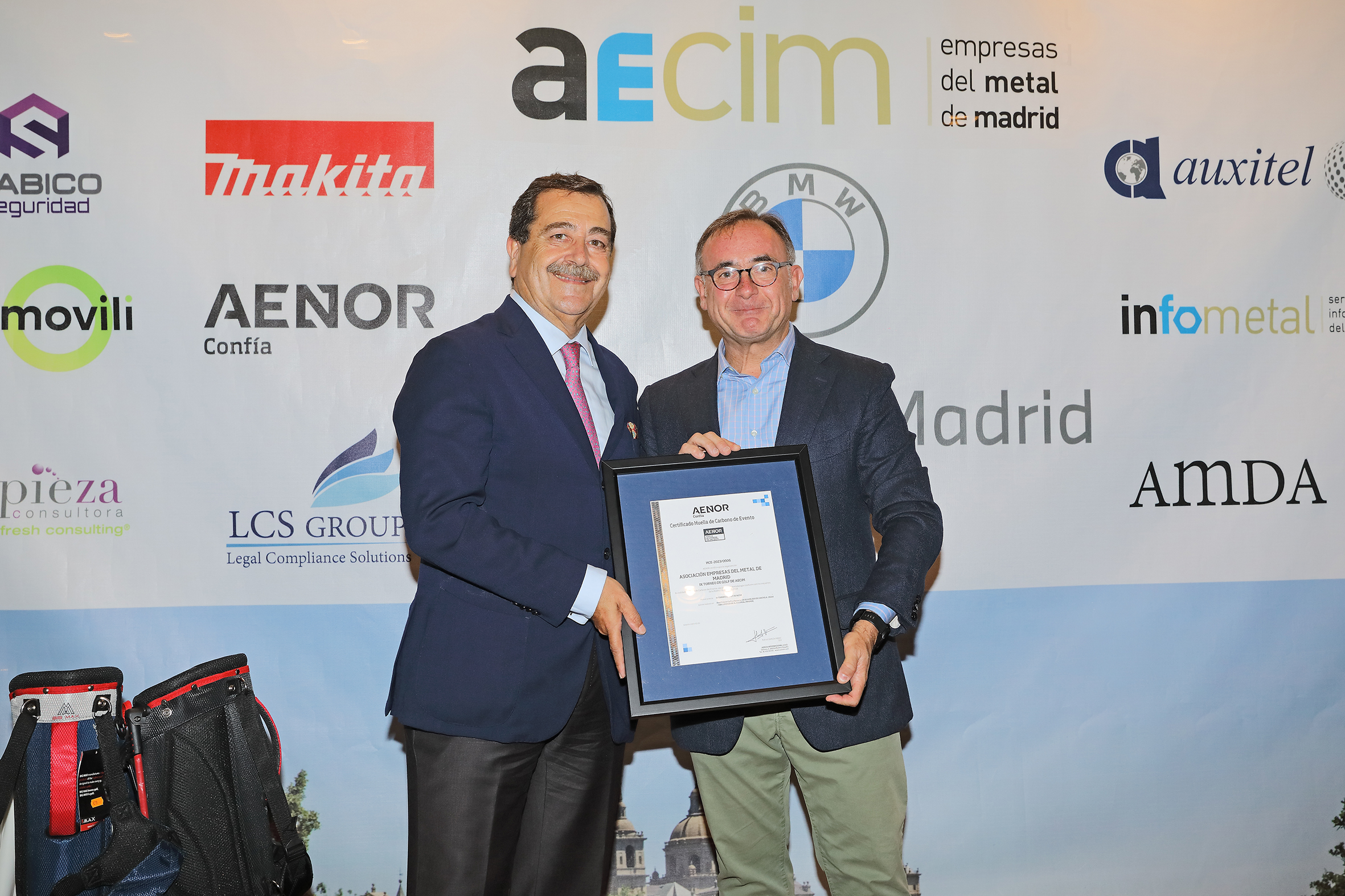 AECIM obtiene por primera vez la certificación de la huella de carbono de su IX Torneo de Golf con la validación de AENOR